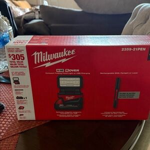 Milwaukee M18 Rover Compact Folding Flood Light - Red